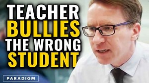 Evil teacher humiliates the wrong student (sketch)