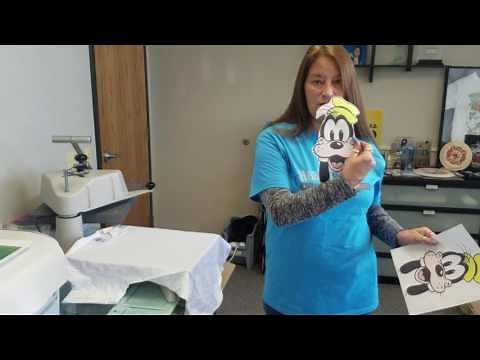 How to press to a light shirt using Inkjet transfer paper.
