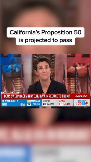 75K views · 6.7K reactions | BREAKING: Californians have signed off on Gov. Gavin Newsom’s redistricting counterpunch against Trump— aimed at offsetting a GOP push to gerrymander congressional maps. #breakingnews | MS NOW | Facebook