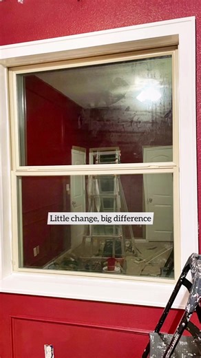 Easy way to frame out a window! Little change, big difference! #diy #diyprojects #diylady #bedroomrefresh #doablediy #diyhacks