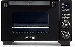 Calphalon Air Fryer Oven, 11-in-1 Toaster Oven Air Fryer Combo, Cool Touch Exterior, 26.4 QT/25 L, Fits 12" Pizza, Stainless Steel