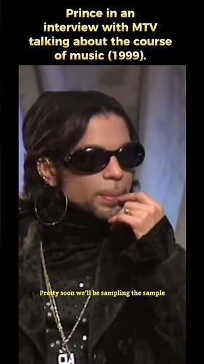 Prince in an interview with MTV talking about the course of music (1999).