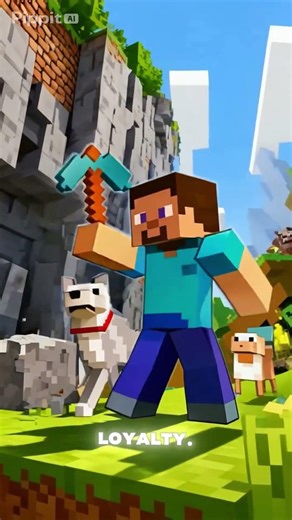 “He Thought He Lost His Wolf Forever…”#minecraft#minecraftshorts#minecraftstory#gaming#herobrine