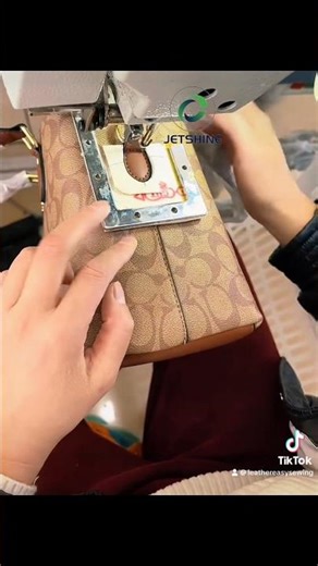 How to use automatic pattern sewing machine to make handbag