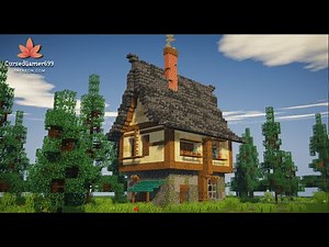 How to Build the BEST Rustic Medieval House in Minecraft | Litematic + Shaders + Download Link