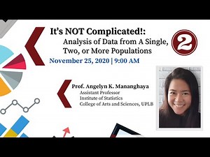 One STAT-at-a-time Session 2: It's NOT Complicated