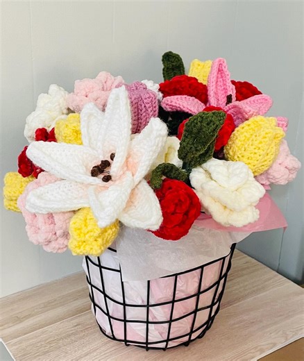 Extra Large Spring Flower Arrangement in a Wire Basket, Home Decor Forever Bouquets for Events - Etsy