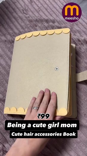 🎀 Keep your little princess’s hair clips, bands & pins perfectly organized! 💖 ✨ Baby Girl Hair Accessories Organizer Book from Meesho for just ₹99 😍 Compact, cute & super useful – no more lost clips! 💫 🛍️ Grab this must-have organizer today — trending on Meesho under ₹100! #BabyGirlAccessories #HairAccessoriesOrganizer #MeeshoFinds #BabyGirlEssentials #OrganizerBook #BudgetShopping #CuteAccessories #MeeshoHaul #AffordableFinds #MomMustHave #MeeshoUnder100 #ViralProduct #KidsFashion #MeeshoS