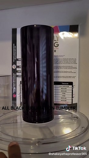 Perfect ALL Black Sublimation Tumbler #sublimation #allblack #HonestlySpINKing #thebest #littlemermaid