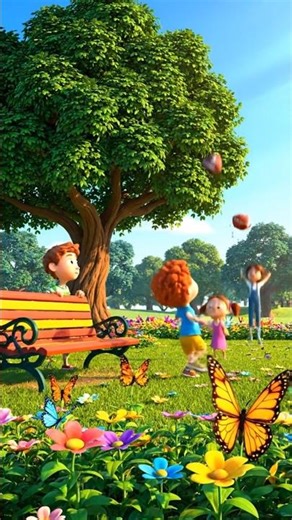Kids Playing Together in Park | Fun Cartoon for Children 🎈