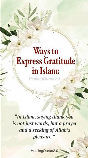 "Islamic Ways to Say Thank You | Sunnah Expressions of Gratitude" #shorts #youtubeshorts #islam