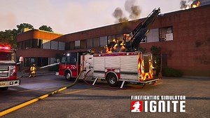 《消防模拟：火苗燃动》出动云梯车对办公楼实施救援 - Firefighting Simulator: Ignite