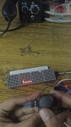 Paradox | Snake Game using 4 in 1 LED Matrix Module Want to make it? Stay tuned for code and tutorial Follow for daily updates #esp32 #diy #arduino... | Instagram