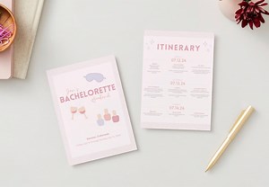 Girly Bachelorette Templates: Invitations, Itinerary, Packing List - Etsy Australia