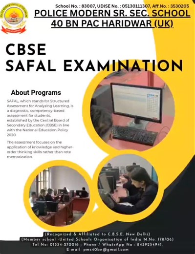 Today, we successfully conducted the SAFAL examination, as administered by the CBSE, at our school. We are proud to provide our students with these opportunities to assess their learning. #cbse #safal #assessment #for #analyzing #learnjng #examination #exam #student #learning #learningwithfun #national #éducation #policy #2020 #skills #development #educationforall #education #uttrakhand #haridwar #40bn_pac_haridwar #policemodernschool #40bnpacharidwar | Haridwar Pms