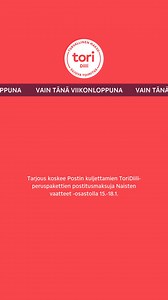 Postitusmaksut -50% naisten vaatteille. Tarjous vain tämän viikonlopun! Mene tekemään löytöjä ToriDiilillä. | Tori.fi