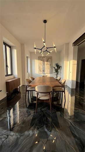 This epoxy floor trick is actually genius #lifehacks #interiorstyling #trending #epoxy #epoxyresin #epoxyart #epoxyfloor