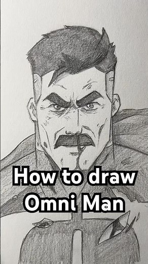 How to draw Omni Man from Invincible! Easy! #omniman #drawing #invincible