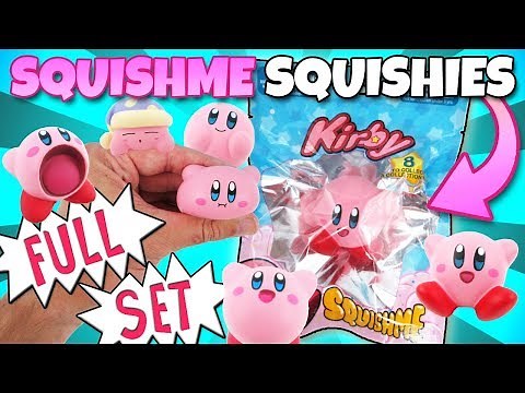 KIRBY Squishme Squishies ⭐️ FULL SET Opening Slow Rise Scented Toy Review | Trusty Toy Channel