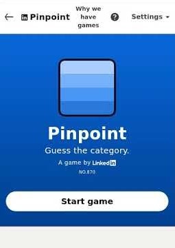 LinkedIn Pinpoint Answer Today #870 #pinpoint