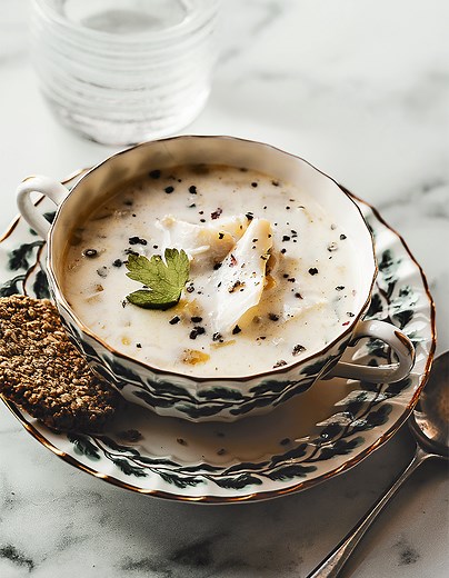 Soupe haddock et pommes de terre pour 4 personnes - Recettes - Elle à Table