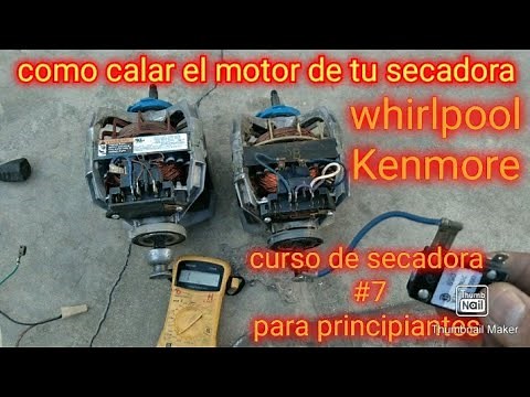 How to calibrate the motor of a Whirlpool or Kenmore dryer. Beginner dryer course.