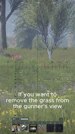 War Thunder Tips Part 1: Grass In Gunners View 🌿🚫 #warthunder #guide