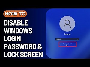 How To Disable Windows 11 Login Password & Lock Screen (2024) - Quick Fix