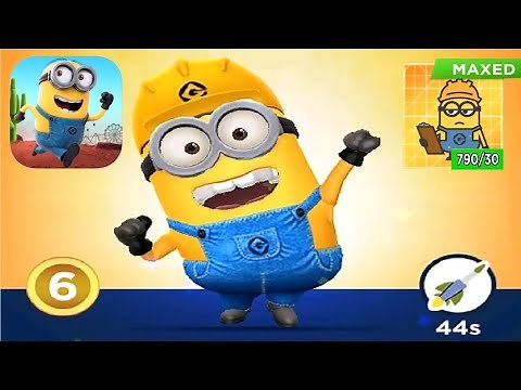 Minion rush Worker minon upgrade 1 to MAXED EPIC costume gameplay walkthrough android ios