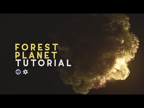 Cinema 4D Tutorial - Forest Planet (Octane)