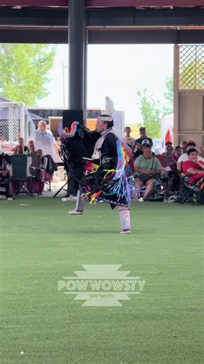 Fancy Shawl at Arikara Powwow in ND. #thatstop #powwow #powwowsty #fyp #style