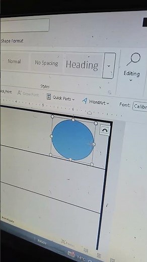 How to Insert a Picture Inside Any Shape in MS Word | Step-by-Step Tutorial🤔#Word2016#MSWord #reel