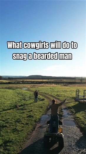 What cowgirls will do to snag a bearded man 😂🤠 #beardlife #beardedman #roping #cowgirl