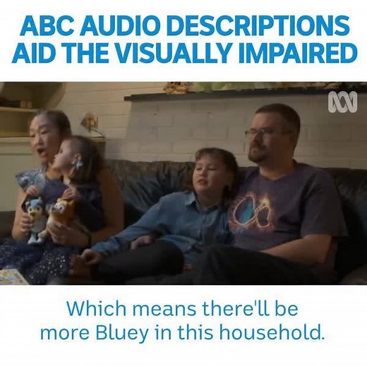 Audio Descriptions on ABC TV iview are making your favourite shows like Bluey more accessible, for everyone to enjoy. 👍😊 | ABC Kids Community