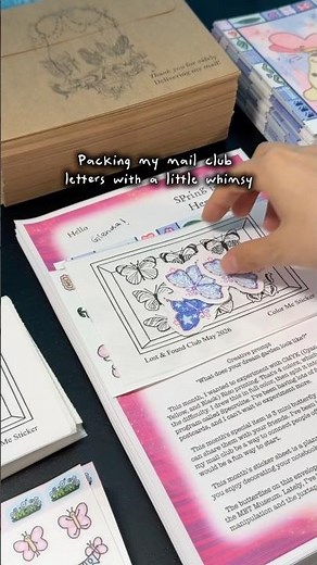 Sending 100 cute letters in the mail #snailmail