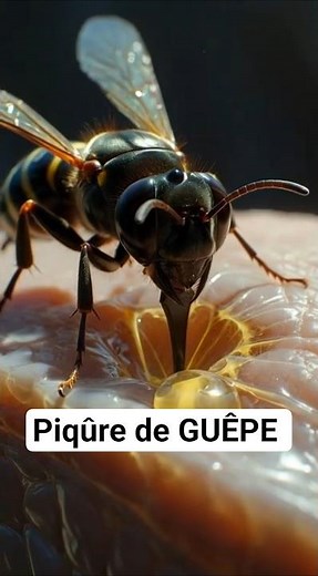 Piqûre de guêpe : ce qui arrive dans ton corps #santé #corps #science