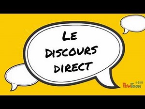 Le discours direct