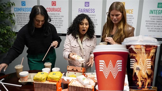 KRIS 6 reporters Erin, Victoria, and Althea try out Whataburger's new menu options. The Monterey Melt Burger, the Monterey Chicken Taco, and the Mexican Chocolate Shake and Coffee (cold and hot). | KRIS 6 News