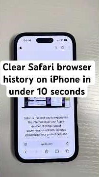 how to clear search history on safari #shorts #safari #apple ‪@AppleIndia‬ ‪@Apple‬ #smartphone
