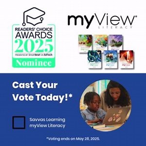 3K views | ✅ VOTE NOW! Our Science of Reading-based myView Literacy program for grades K-5 has been nominated for the 2025 Readers’ Choice Awards presented by SmartBrief on #EdTech. Check the box for Savvas myView Literacy in the Reading & Literacy Instruction category! ➡️ https://ow.ly/aIYV50VWnO8 #elachat #ScienceOfReading | Savvas Learning | Facebook