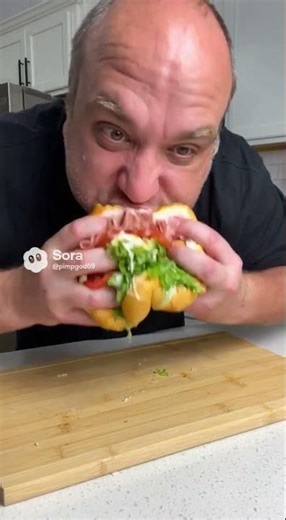 Eating a 12 inch sub with one bite. Would I be able to accomplish it? ￼#ytshorts #stitch #subs
