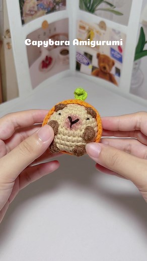 Crochet Mini Capybara 🤎 tutorial is on my yt #crochet #bonekarajut #amigurumi #plushie #fyp #crochettutorial