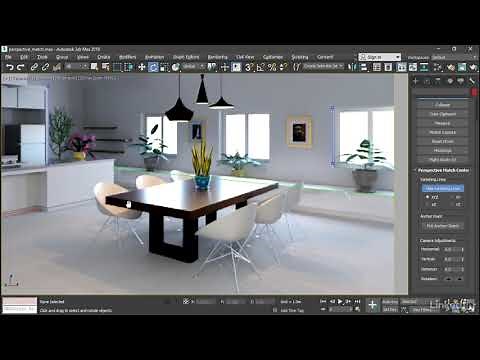 12 Aligning a camera to a background with Perspective Match