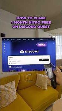 How to claim 1 Month Nitro from Discord on Quest