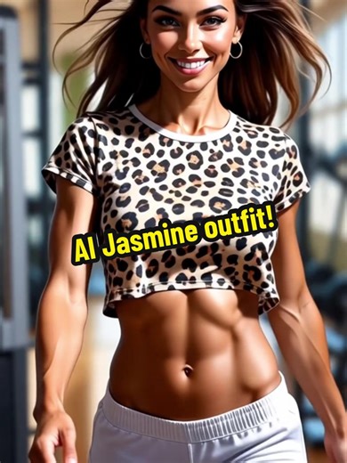AI Jasmine outfit #digitalart #AI #fitgirlcheck #dance #strongwomen