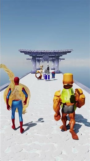 GTA V New Build a Queen Run Spider-man vs Tung Tung Sahur Funny Epic Challenge! #spiderman