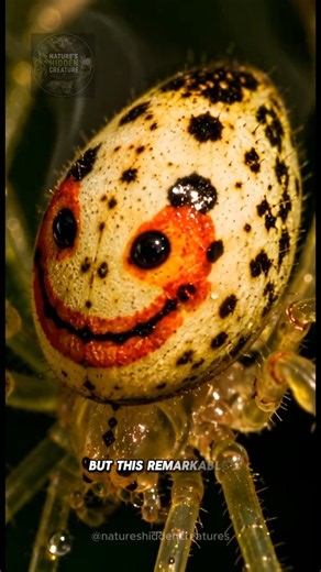 🕷️ This Spider Has a Smiley Face… But It's a Deadly Hunter 😱