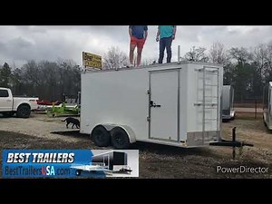 7x14 contractor grade construction enclosed trailer or landscape trailer all steel
