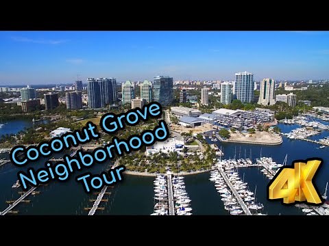 Coconut Grove in 4K | Miami | Florida | Neighborhood Tour