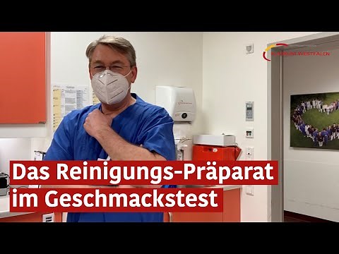 Das Reinigungs-Präparat im Geschmackstest (Abführmittel Darmspiegelung)